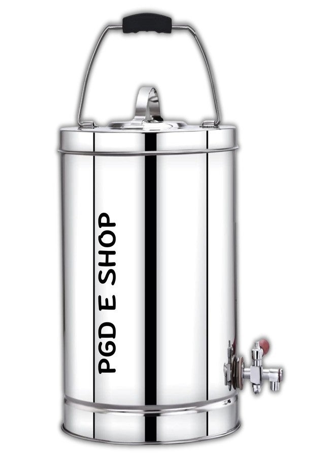 PGD Premium Steel Commercial Hot Coffee/Tea Urn Can Flask Container Insulator with Tap | Home Kitchen Dining Storage Containers Vacuum Flasks Hot Beverage Carafe (10 Liters) - Image 3